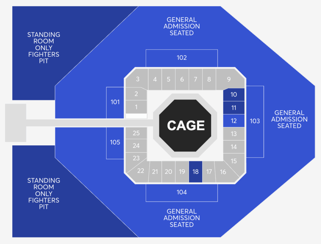 cfc fight night ticket master seat layout